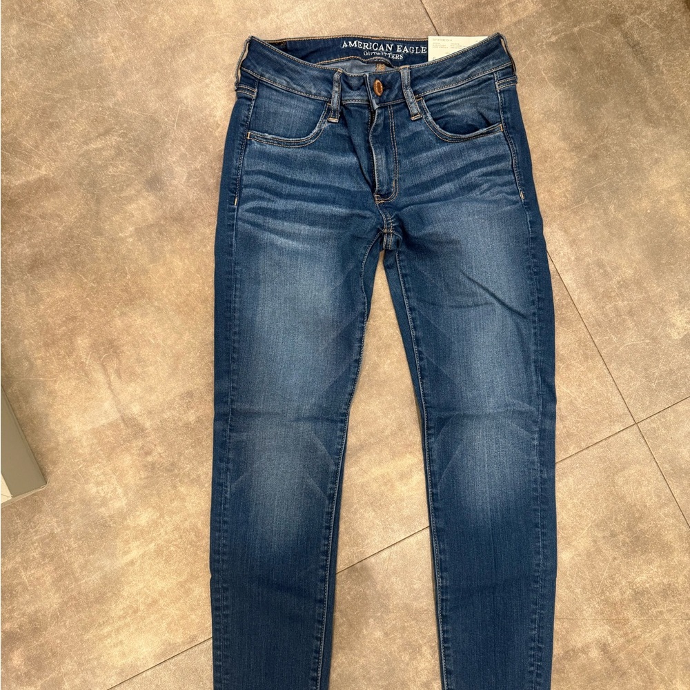 American Eagle Outfitters Women's Skinny Jeans - Indigo Blue Wash